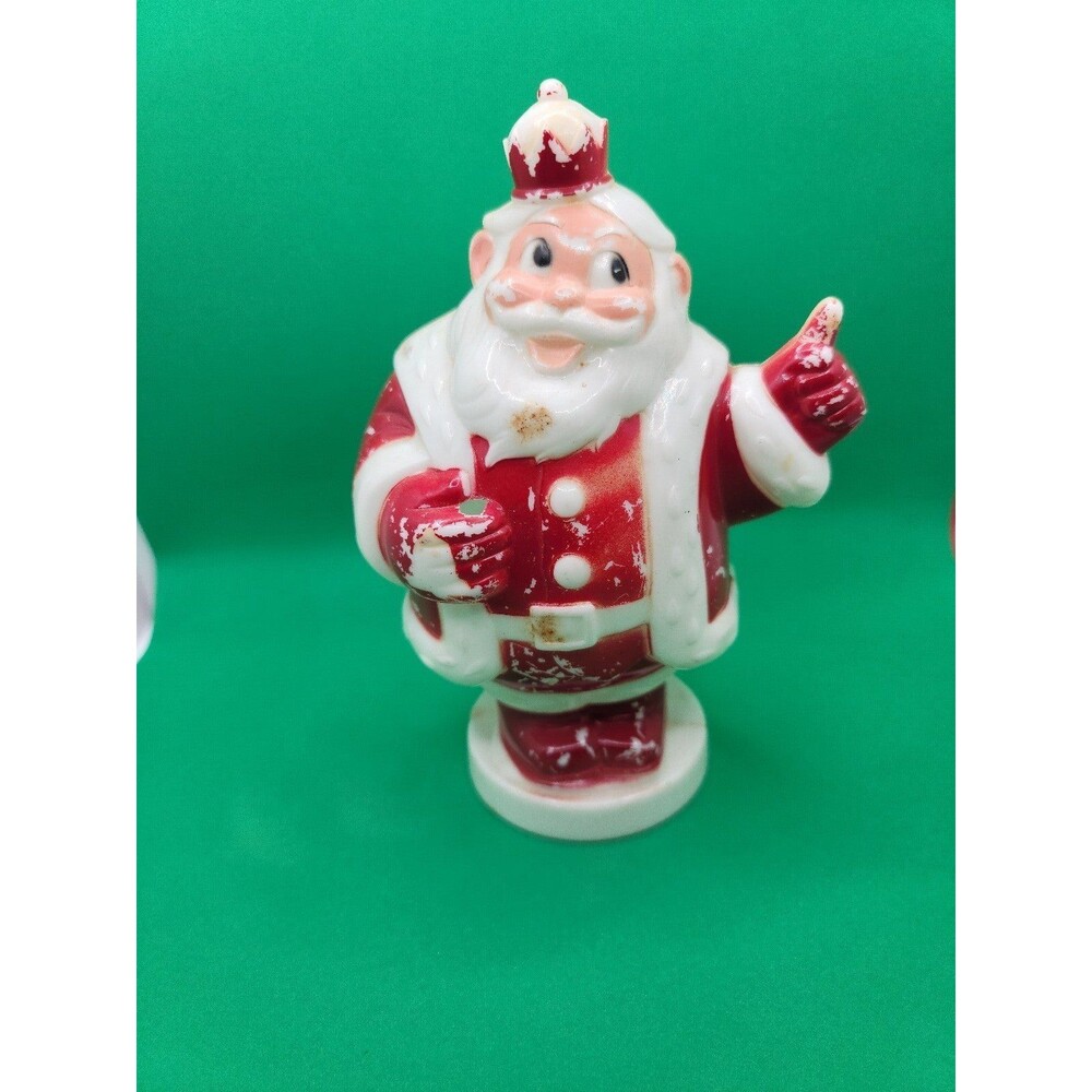Vintage Harrett Gilmar Plastic Lighted Santa Claus Still Bank